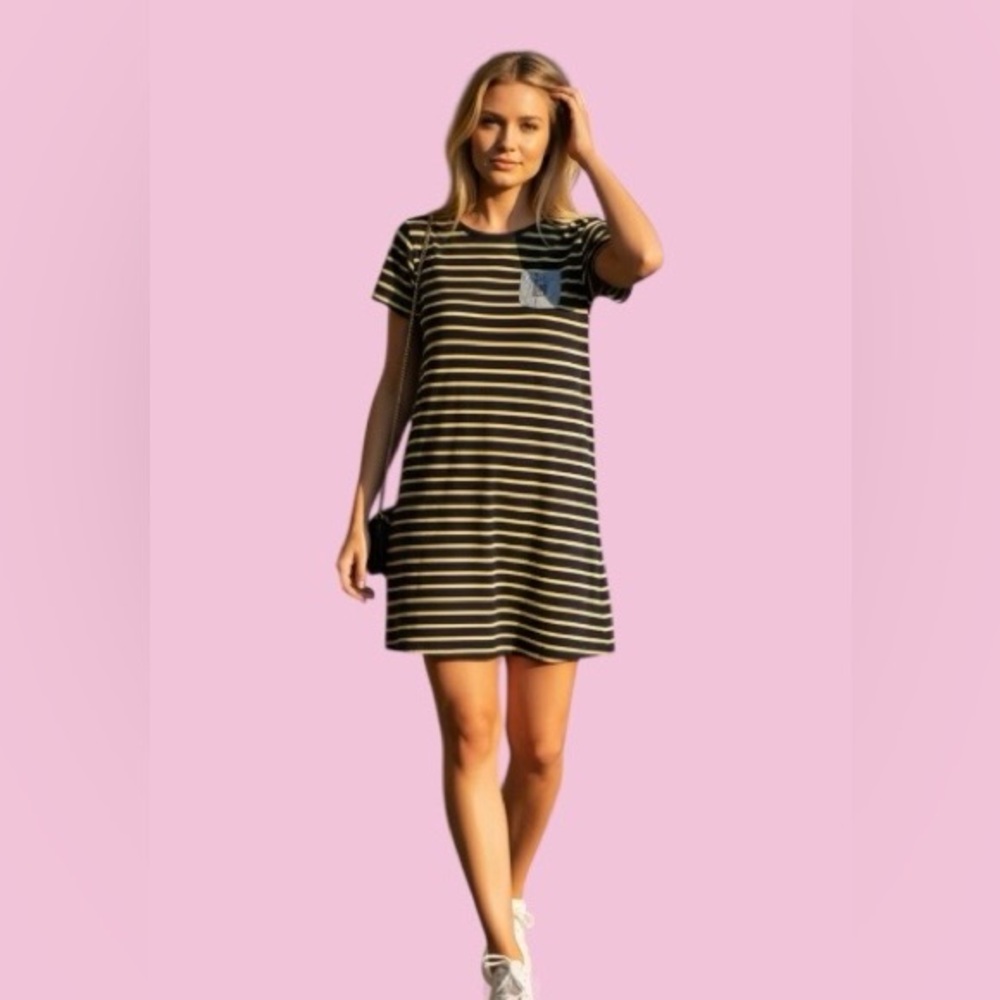 Tommy Hilfiger tennis dress ,Yellow and Black Stripes